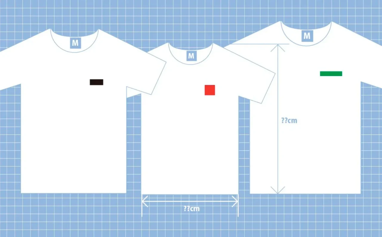 Tシャツサイズ比較